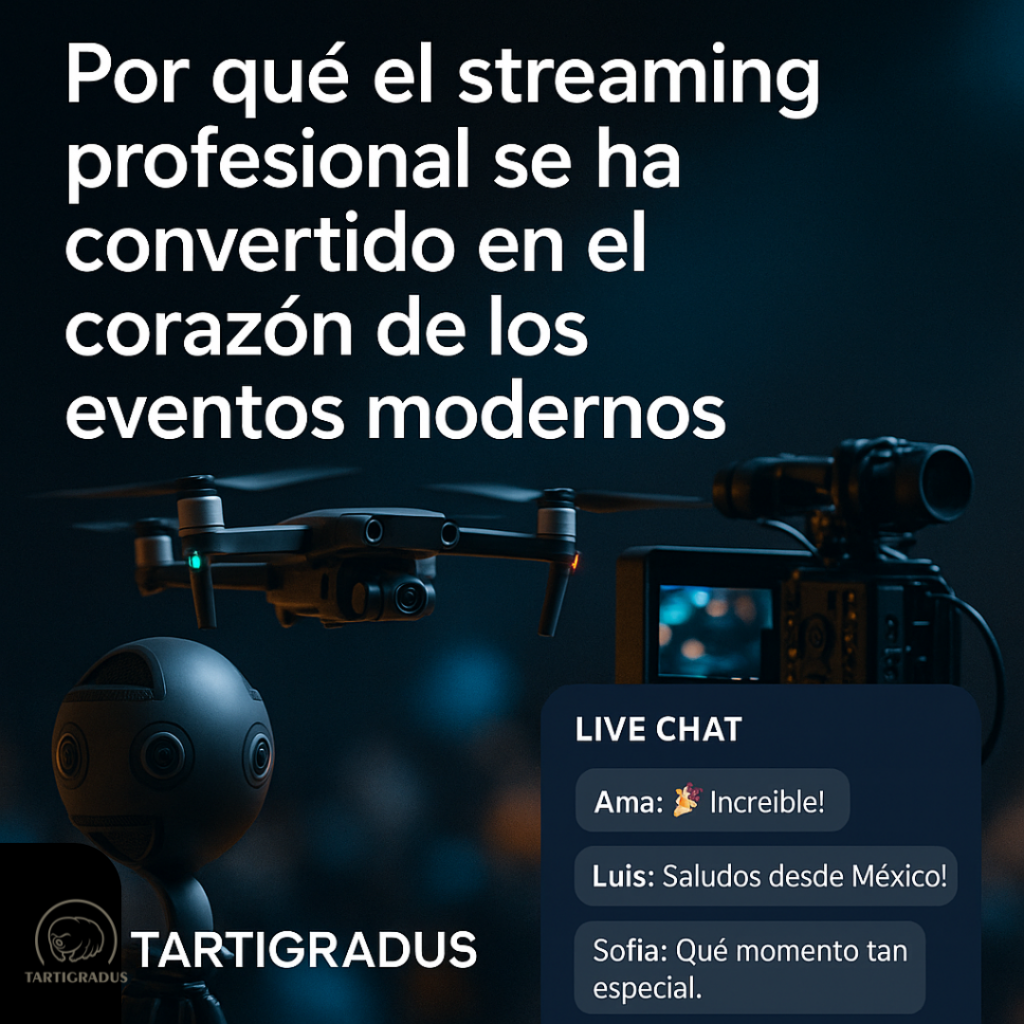 El streaming profesional que transforma cada evento en una experiencia inolvidable