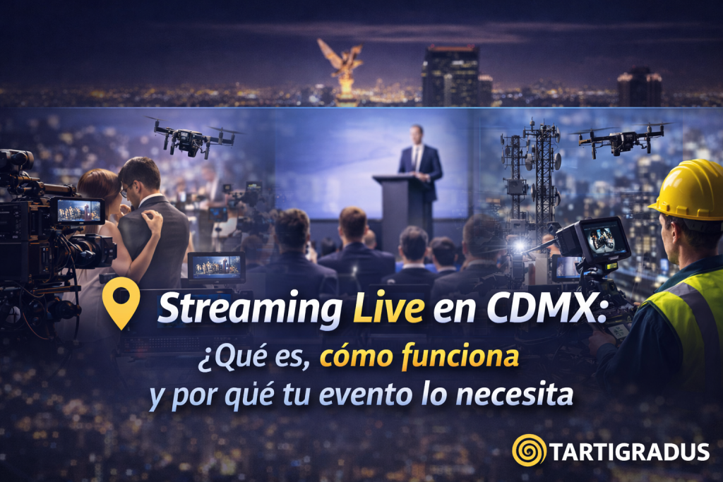 Streaming live en CDMX para eventos profesionales